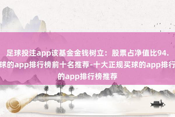 足球投注app该基金金钱树立：股票占净值比94.1%-买球的app排行榜前十名推荐-十大正规买球的app排行榜推荐