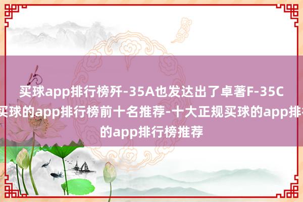 买球app排行榜歼-35A也发达出了卓著F-35C的上风-买球的app排行榜前十名推荐-十大正规买球的app排行榜推荐