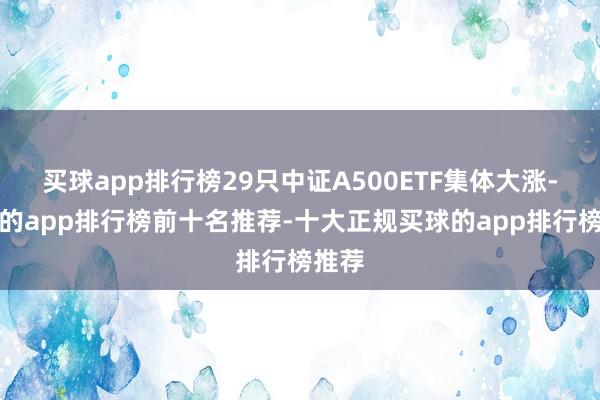 买球app排行榜29只中证A500ETF集体大涨-买球的app排行榜前十名推荐-十大正规买球的app排行榜推荐