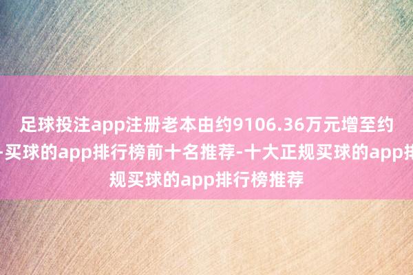 足球投注app注册老本由约9106.36万元增至约2.41亿元-买球的app排行榜前十名推荐-十大正规买球的app排行榜推荐